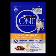 Purina One Mature Adult 7 Plus Chicken In Gravy Wet Cat Food Pouches