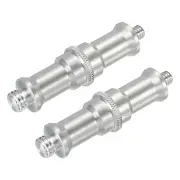 Light Stand Adapter 3/8 Male to 1/4 Male Converter Threaded Screw Adapter 2 Pack