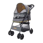 IBIYAYA Cloud 9 Pet Stroller for Cats & Dogs up to 20kg - Mustard Yellow