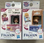 (2)Disney Frozen Twirlabouts Series 1 Kristoff & Honeymaren 2 Expression Playset