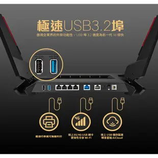 ASUS華碩 ROG Rapture GT-AX6000 雙頻 博通四核 WIFI6路由器 雙2.5G 另有TUF系列