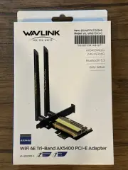 NIB WavLink WiFi 6E AX5400 PCI-E Card Bluetooth 5.3 Tri-Band Wireless Adapter