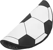 jojofuny Round Football Rug Non Slip Decorative Floor Mat for Living Bedroom Office Carpet with for Home Decor and Floor Protection