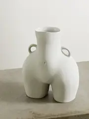 [ANISSA KERMICHE] ANISSA KERMICHE - Love Handles Ceramic Vase - Gray - One size One size Gray