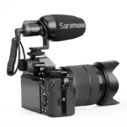 Saramonic Vmic Camera Shotgun Microphone with Shockmount for DSLR Camera