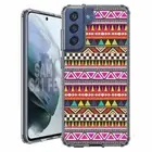 For Samsung Galaxy S20 S21 S23 S24 FE 5g TPU Case+Glass(Aztec Tribal)