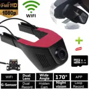 【32G】Dual Lens 1080P HD Car WiFi App Hidden DVR Camera Video Recorder Dash Cam