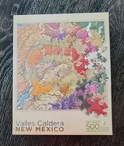 Valles Caldera New Mexico 500 Piece Puzzle NM Bureau Of Geology 2022