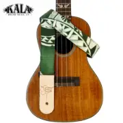 Sherrin's Threads 1.5" Wide Premium GREEN TAPA Ukulele Strap - MADE IN USA