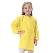 Boys Girls Kids Waterproof Painting Smock Chilrden Apron Art Craft Long Sleeve New Yellow L