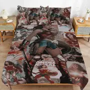 v2298 Bed Sheets Bedding Wonder Woman Bedding Sets Ultra Soft Skin-Friendly Duvet Cover 3 Piece, Cute Comforter Cover Bed Set for Boys Girls Kids ( 1