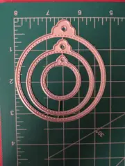 Thin Metal Die Cut Tool 4 Sizzix Hanging Christmas Tree ornament 3 Sizes Group