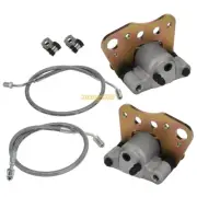 Front Brake Calipers W/Lines for Polaris Xpedition 425 Xplorer 400 Worker 500