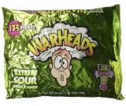 Warheads Extreme Sour Hard Candy 175 Pieces Assorted Flavors -25 Oz Bag EXP 3/23