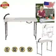 Portable Fish Fillet Table with Integrated Sink - Ideal for Fishing and Picnics