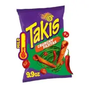 New Limited Edition TAKIS Crunchy Fajitas Mild Steak Pepper Onion Sticks 9.9oz