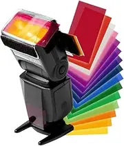 Generic Flash Speedlight Filter Gel Kit 12 Color Temperature Filters Easy to Use for Professional Hobbyist Photographers