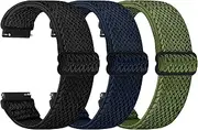 [TumpCez] Solo Loop Watch Band - Choice of Width -18mm 19mm 20mm 22mm Watch Bands, Quick Release Adjustable Elastic Nylon Strap Replacement Wristband for Men Women