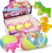 Pack of 6 Unicorn Surprise Eggs, Hatching Unicorns, Magic Unicorn Egg Water Hatching, Surprise Egg Unicorn Gifts for Girls, Hatching Egg Unicorn Toy, Growth Toy Children