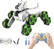 Robotic Dog - 8WD Gesture Sensing Stunt Robot Dog,Music & Light Featurd RC Car Toys, Electric Robotic Animals for Boys Girls