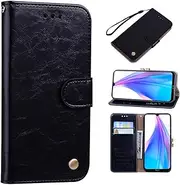 Compatible with Samsung Galaxy A25 5G Cover,Compatible with Samsung Galaxy A25 5G Stand Flip Magnetic Clasp Card Slot Black