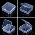 New Mini Square Clear Plastic Small Box Jewelry Storage Container Beads Case B ф