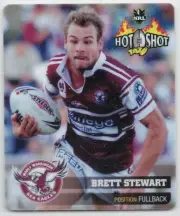 NRL Hot Shot Classic Tazos #22 Brett Stewart 2006 Australia Rugby League Manly