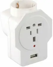 Inbound Universal USB Travel Power Adaptor Converts USA UK Europe Asia to Aus...