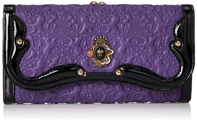 [Anna Sui] Long Clasp Wallet Serpent Women'S Purple F_