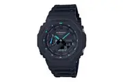 Casio G-Shock GA-2100-1A2DR Mens Black Blue Neon Analogue Digital Watch Resin
