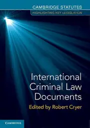 International Criminal Law Documents Paperback Book