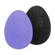 2 Pcs Hand Exercise Balls Squeeze Balls Stress Ball Black/Purple