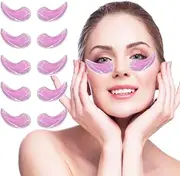 Reusable Gel Eye Ice Pack, Cooling Eye Pad, Hot ＆ Cold Treatment for Eye Strain, Eye Swelling, Eye Redness, Puffy Eyes, Dark Circles, Smooth Fine Lines, and Eye Recover Surgery. (Purple ＆ 10PCS)