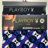 在飛比找蝦皮購物優惠-【PLAYBOY】100%絲光棉 寬四角 加大尺碼 寬鬆內褲