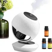 Vehicle Perfume Diffuser - Auto Air Purifier, Automobile Scent Diffuser | Desktop Bedroom Humidifier, Auto Fragrance Diffuser Humidifier for Vehicle Truck, Small White Ball Shape Household Perfume