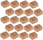 Totority 20pcs Fire Starter Bricks for BBQ Camping Fast Lighting Blocks Safe and Ignition Tablets Set for Grill Hot Pot Fire Pit