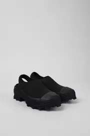 Traktori Black Textile Clog