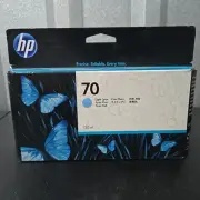 NEW SEAL! GENUINE HP C9390A HP 70 Light Cyan Ink Cartridge 130ml 2021