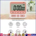 Digital Stopwatch Kitchen Countdown Timer Alarm Reminder Clock (Pink)