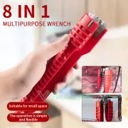 Herramienta de tensor de tubería instalador de grifo multifunción 8 en 1