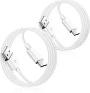 2 Pack 5ft USB A to USB C Charging Cable for iPhone 16e 15 Pro Max Plus Car Carplay USB Type C Cord,iPad Pro iPad Air 5th 4th 6th Gen iPad 4C 10th Gen,Samsung Galaxy S24 S23 Syncing Cable Replacement