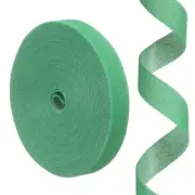 0.8" x 33ft Hook and Loop Roll Straps, Double-Sided Adhesive Strips, Green