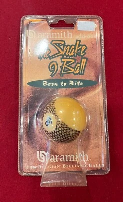The Snake 9 Ball Born To Bite / Aramith / The Belgian Billard Ball