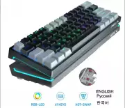 RGB USB Mechanical Gaming Keyboard Red Switch 61 Keys Wired Separated cable