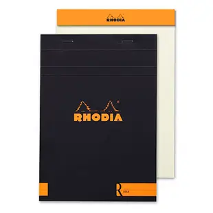 【Rhodia】N°16_A5 上掀式筆記本_象牙色空白內頁_70張_ 黑色