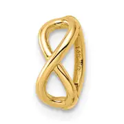 14K Yellow Gold 16 Gauge Infinity Symbol Cartilage Ring
