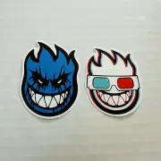 Spitfire Fireball Decals Stickers Set of 2 Skateboards Cups Laptops Lockers More