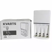 IKEA KVARTS Battery Charger for Rechargeable AA or AAA Batteries