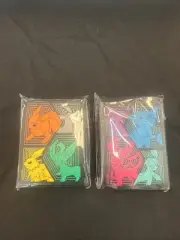 2x Pokémon Evolving Skies Sleeves Eevee Evolutions ETB 65 ct Sealed NEW