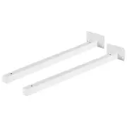 Floating Shelf Brackets, 2pcs 16"(400mm) Wall Mounted Shelf Supports, White